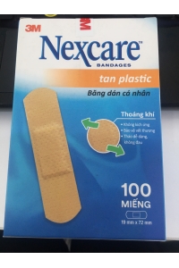 Nexcare™ Băng Keo Cá Nhân, TAN, 100 miếng/Hộp